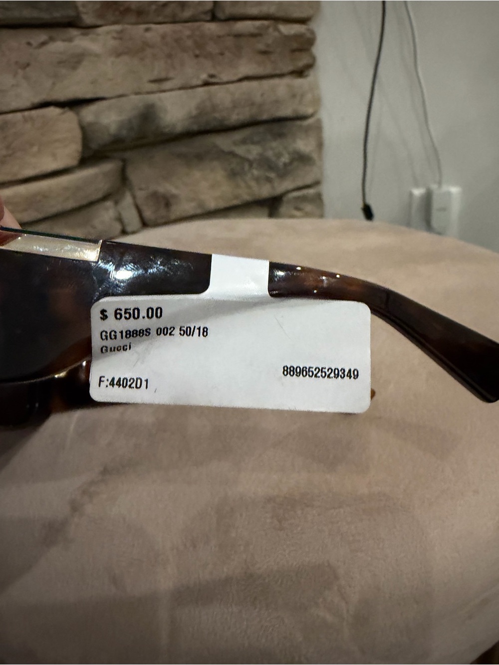 Gucci Tortoiseshell Rectangular Sunglasses - Brown - Picture 4 of 6